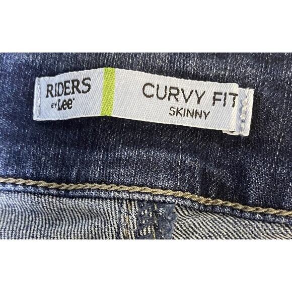 Lee Riders Curvy Fit Midrise Petite Skinny Jeans 18P Medium Wash - Picture 5 of 9